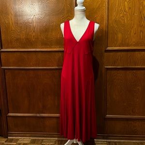 Women’s Lauren Ralph Lauren Red Evening MIDI Dress in size Medium/Large.